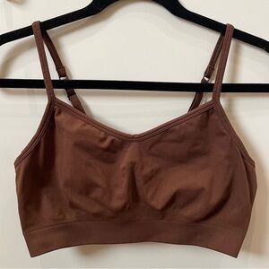 Athleta Sports bra adjustable straps brown size small